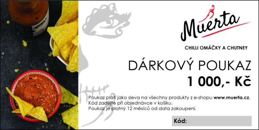 Dárkový e-poukaz 1000,- Kč