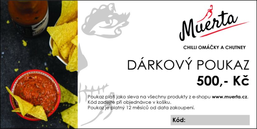 Dárkový e-poukaz 500,- Kč